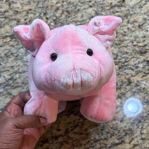 Dan Dee Collectors Choice Pink Plush Piggy Bank Soft Stuffed Animal Coin Bank